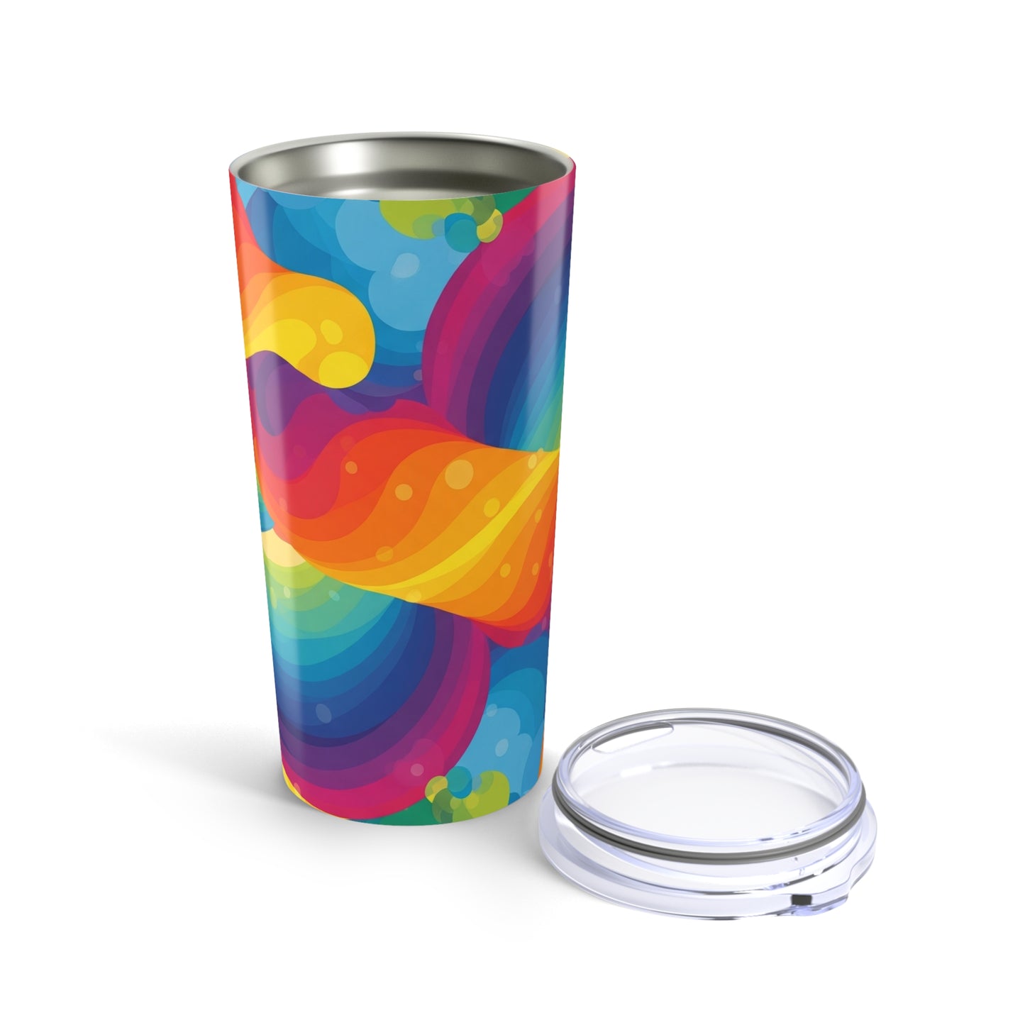 20oz Stainless Steel Travel Mug With Double Wall Vacuum Insulation Keeps Beverages Hot Or Cold And Leak Proof