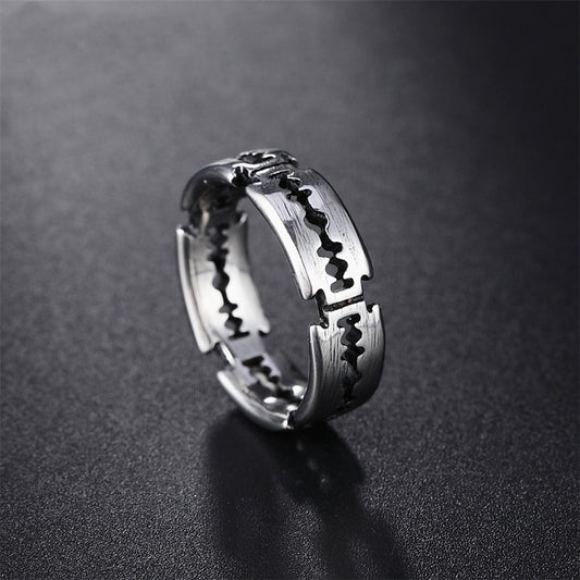 Mens Titanium Steel Ring Band European American Design Frosted Glossy Finish For Him Durable Everyday Apparels