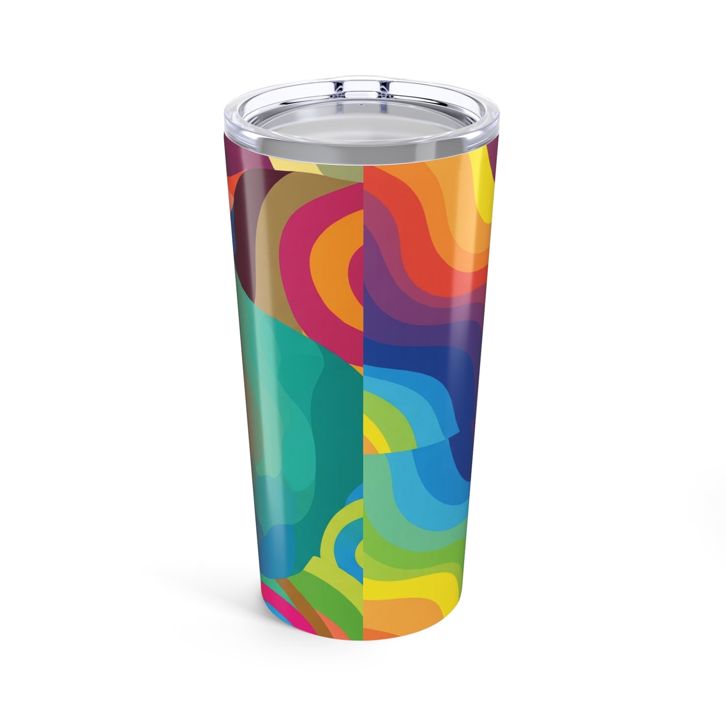20 Ounce Stainless Steel Tumbler With Double Wall Insulation Printed Spill Resistant Design For Hot And Cold