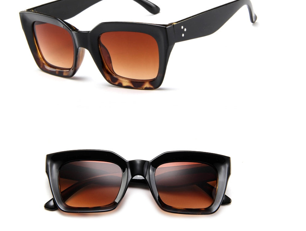 Square Sunglasses Fashionable Eye Protection And Decoration For Men And Women Universal Fit Multicolor Glasses