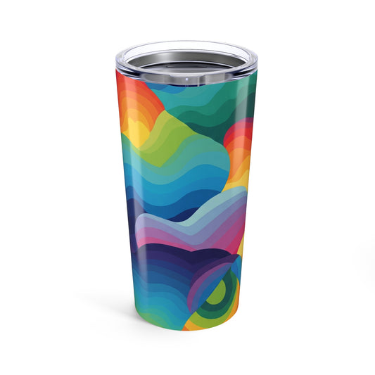 20Oz Stainless Steel Travel Mug With Double Wall Vacuum Insulation Spill Resistant Art Design For Hot Or Cold