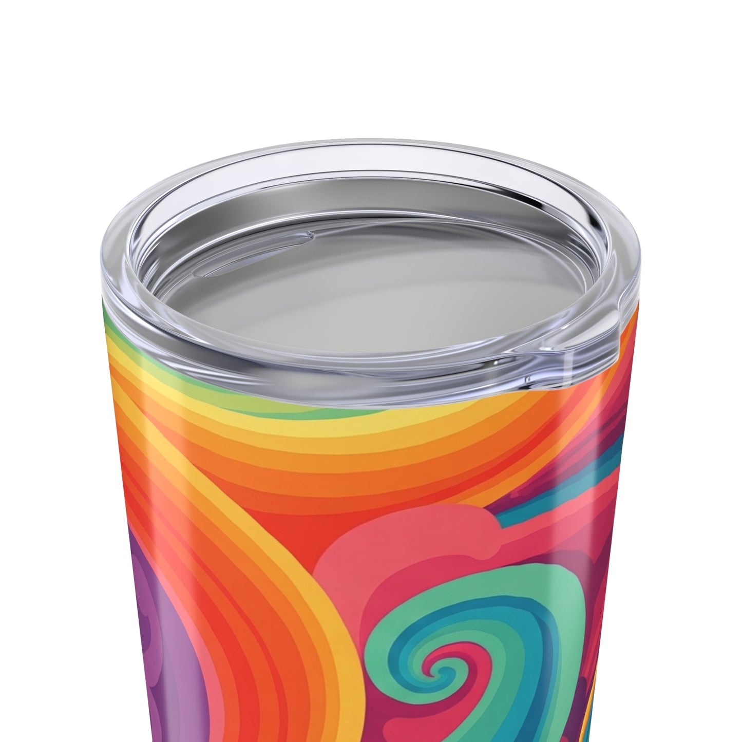 20oz Stainless Steel Tumbler Printed Artwork Double Wall Vacuum Insulated Leak Proof Spill Resistant Travel Mug