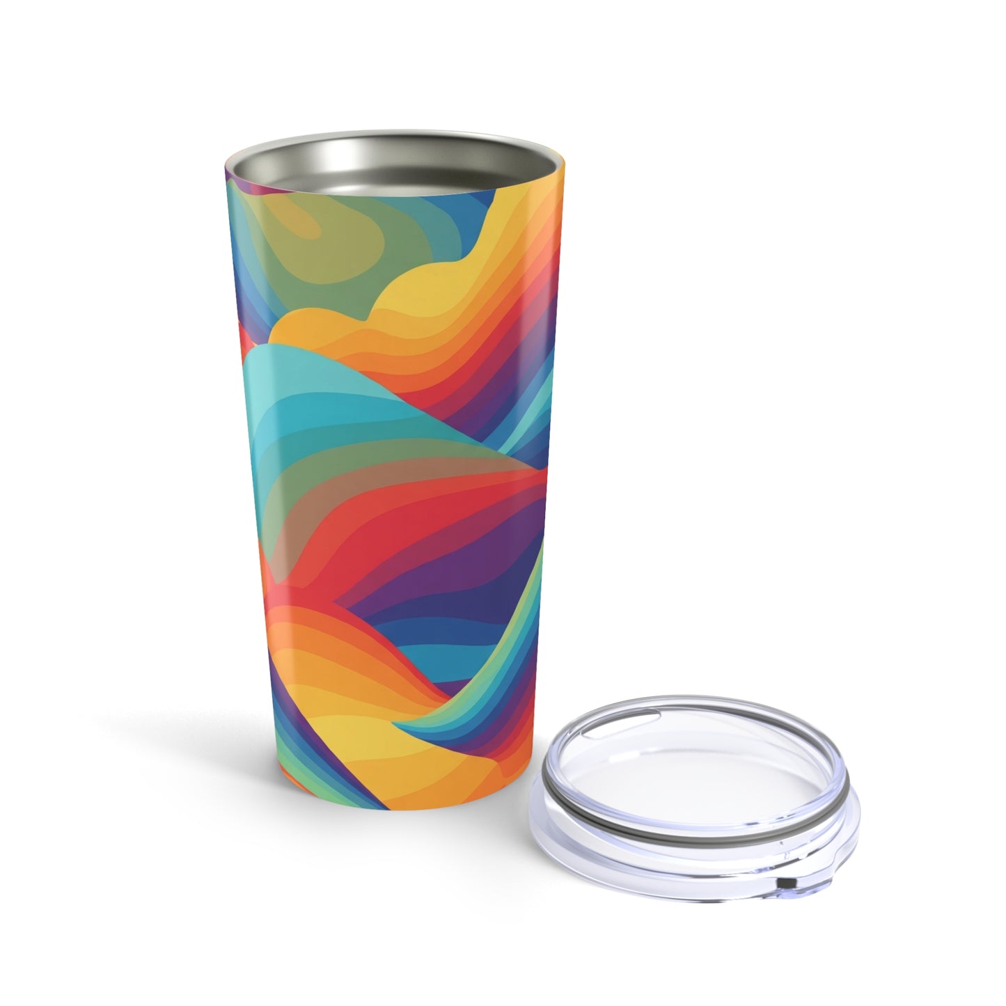 20 Oz Stainless Steel Tumbler With Double Wall Vacuum Insulation Spill Resistant Hot Cold Beverages Travel Mug