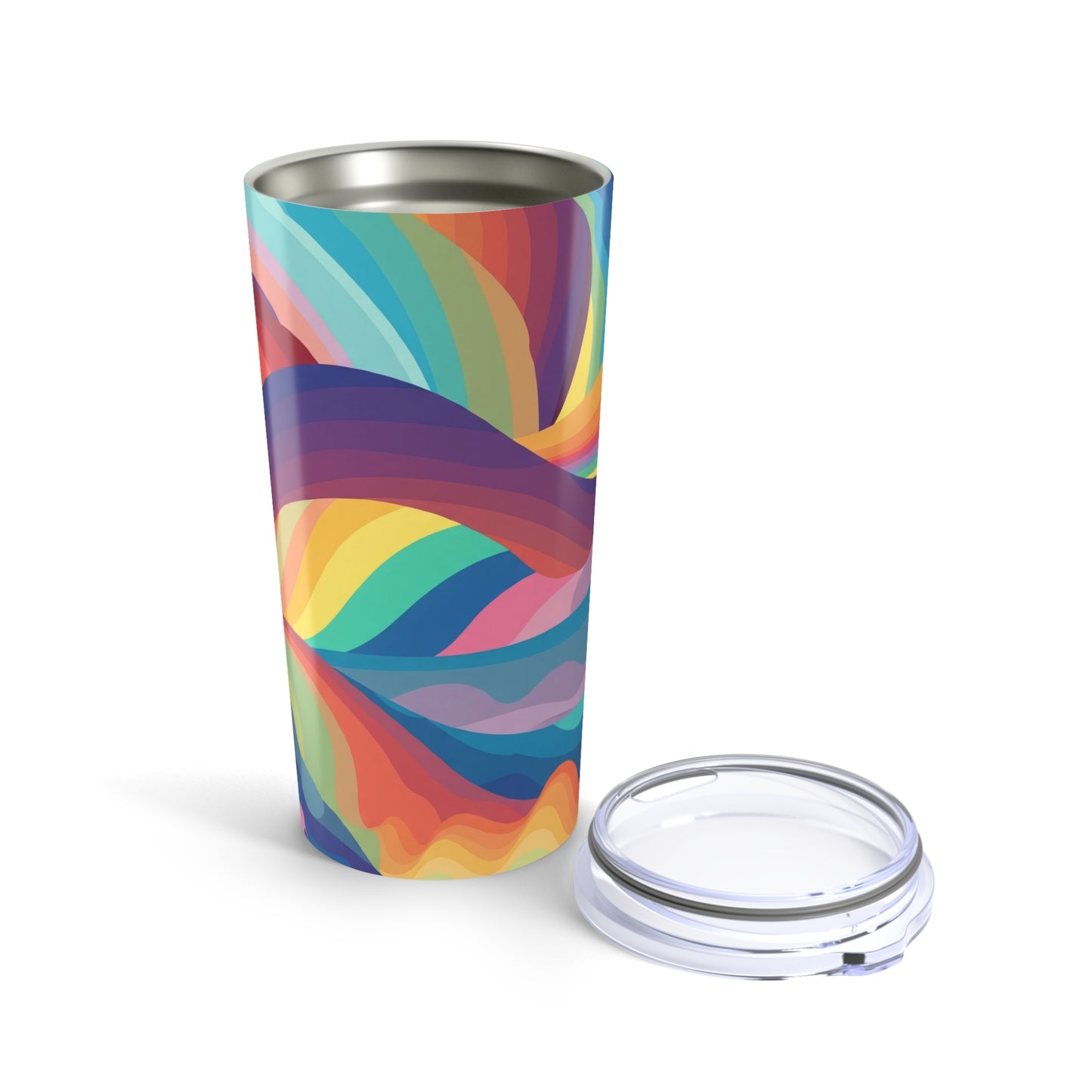 20oz Stainless Steel Printed Tumbler With Double Wall Vacuum Insulation And Leak Proof Lid For Hot Or Cold