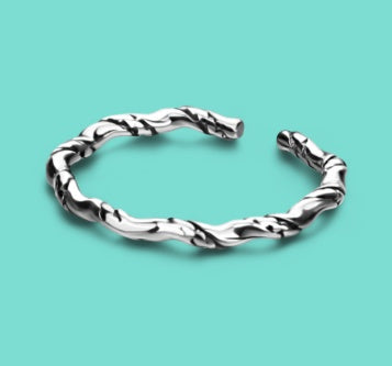 Bamboo Ring Knotted Design Statement Ring Fashion Jewelry Women Girls Natural Wood Handmade Elegant Ring Grace