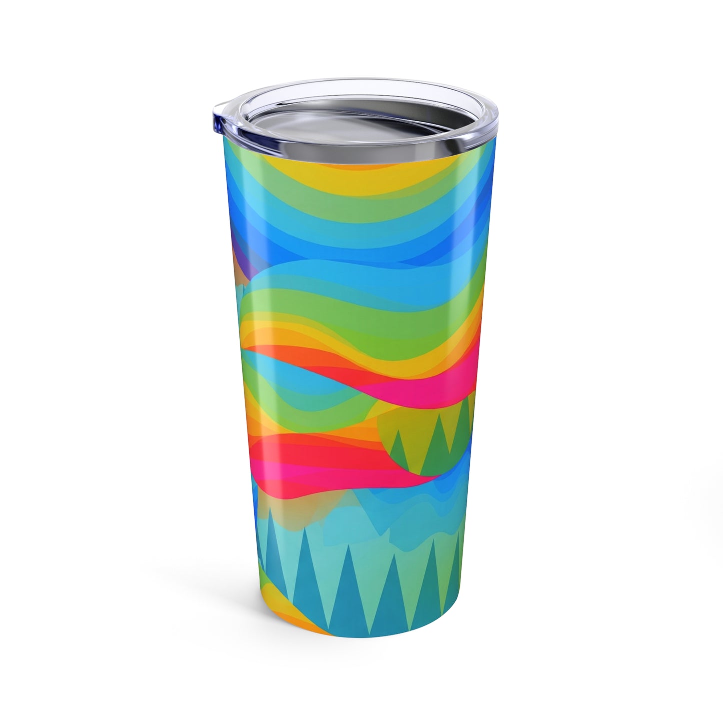 20oz Stainless Steel Printed Tumbler With Double Wall Vacuum Insulation Leak Proof Lid For Hot Or Cold Drinks