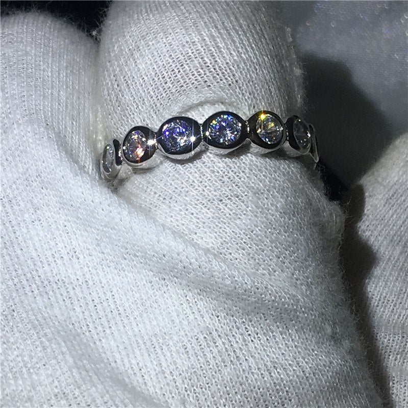 Durable Alloy Wedding Ring For Him And Her Engagement Band