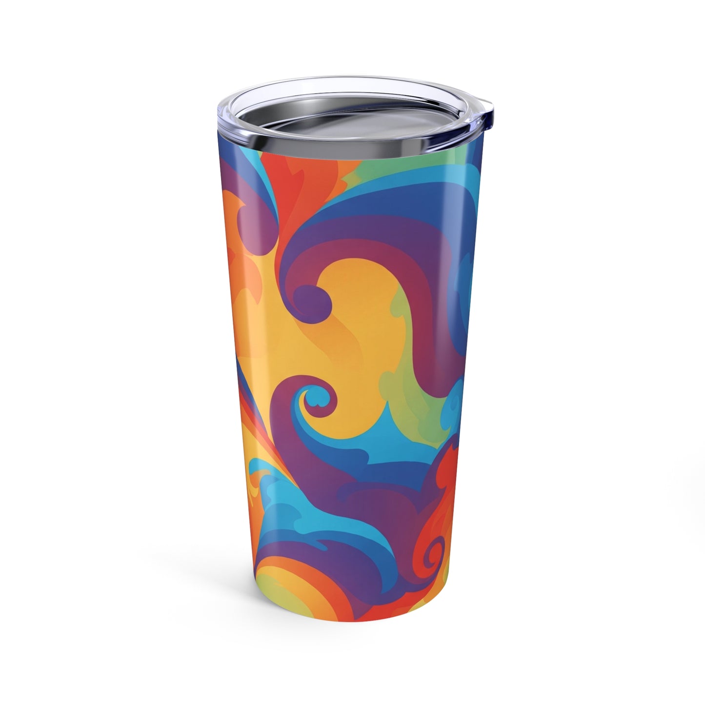 20 Oz Stainless Steel Tumbler With Double Wall Vacuum Insulation Spill Resistant For Hot And Cold Beverages Artwork