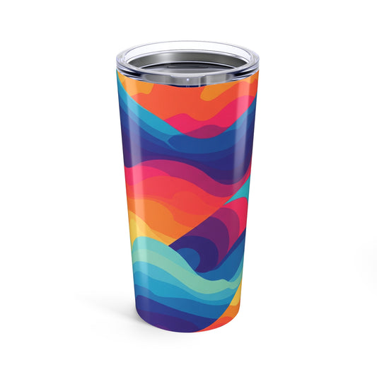 20oz Stainless Steel Printed Tumbler With Double Wall Vacuum Insulation Spill Resistant Dishwasher Safe Daily Use