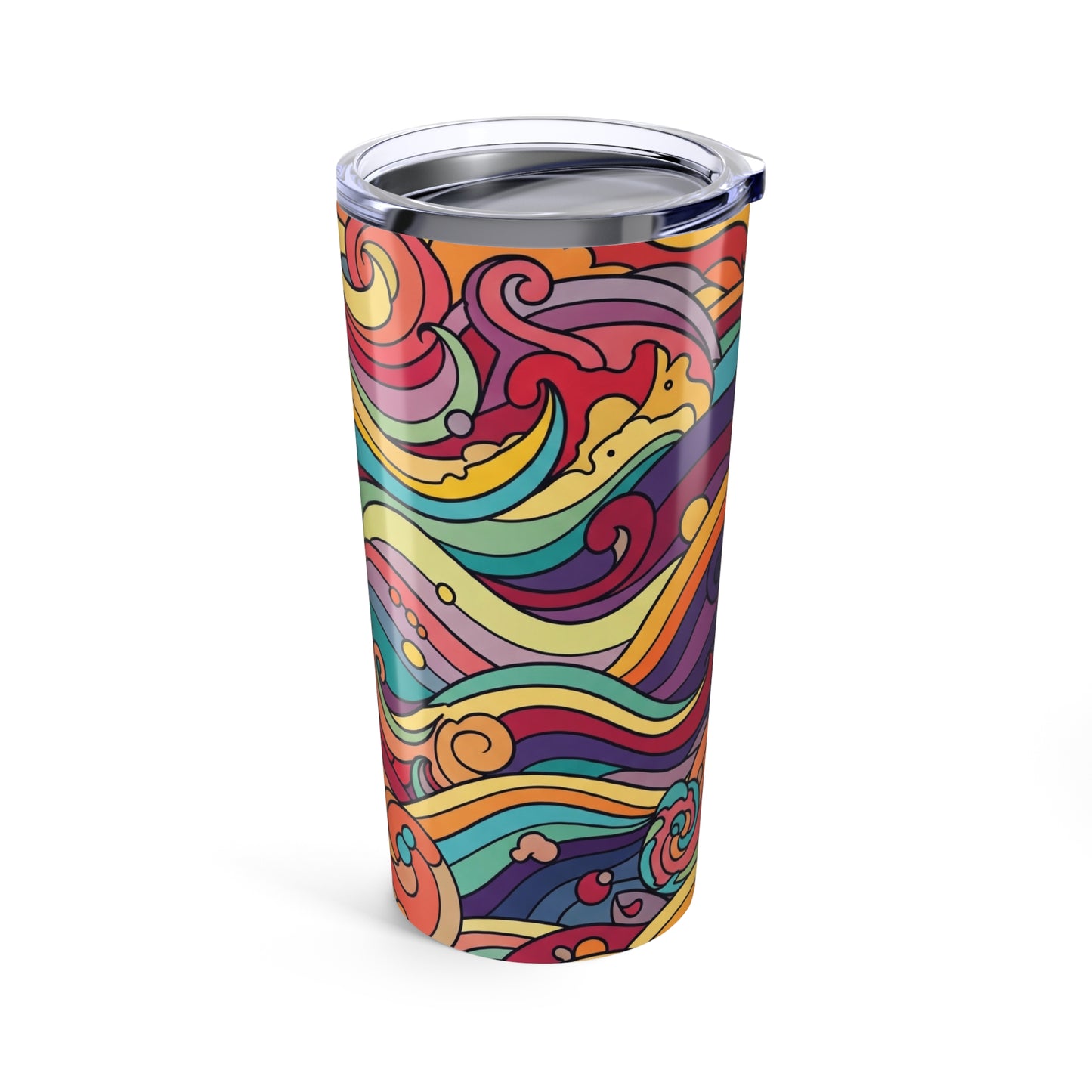 20oz Stainless Steel Travel Mug With Double Wall Vacuum Insulation Leak Proof Durable Hot Cold Printed Cup For