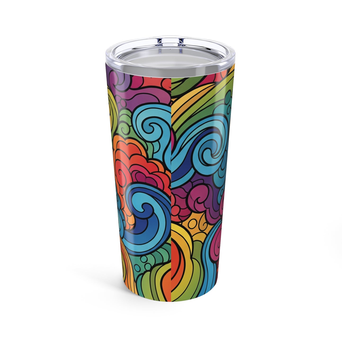 20oz Stainless Steel Travel Mug With Double Wall Vacuum Insulation Leak Proof Printed Coffee Cup For Hot And Cold