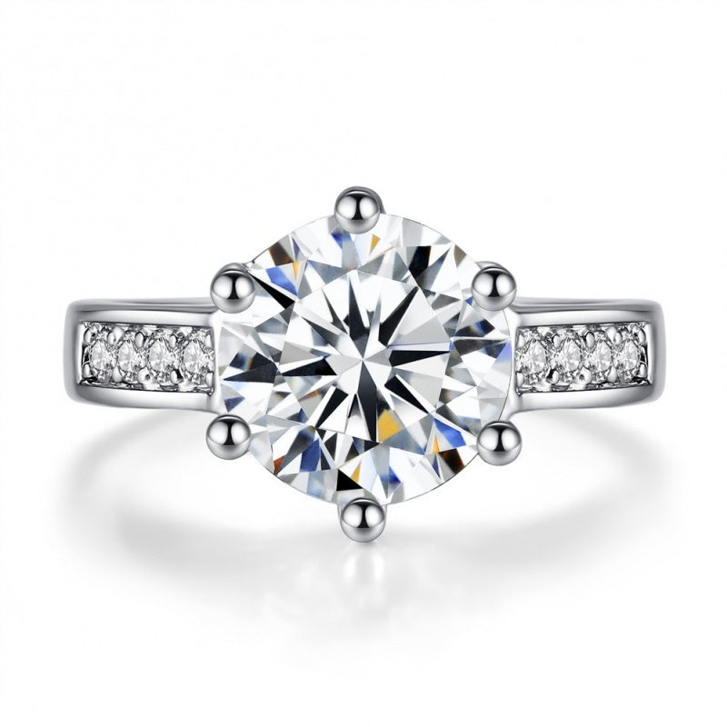 Fashion creative zircon gemstone ring ring