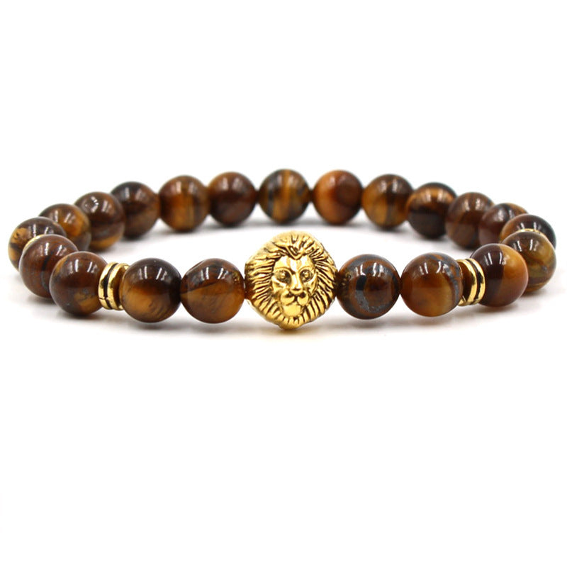 Unisex Natural Geometric Lion Bracelet For Men And Women Packaged Style Natural Type Bracelet Geometric Health
