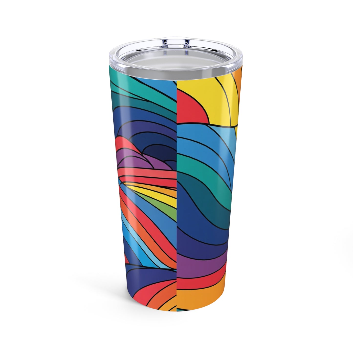 20oz Stainless Steel Travel Mug With Printed Design Double Wall Vacuum Insulation Spillproof Hot Cold Dishwasher