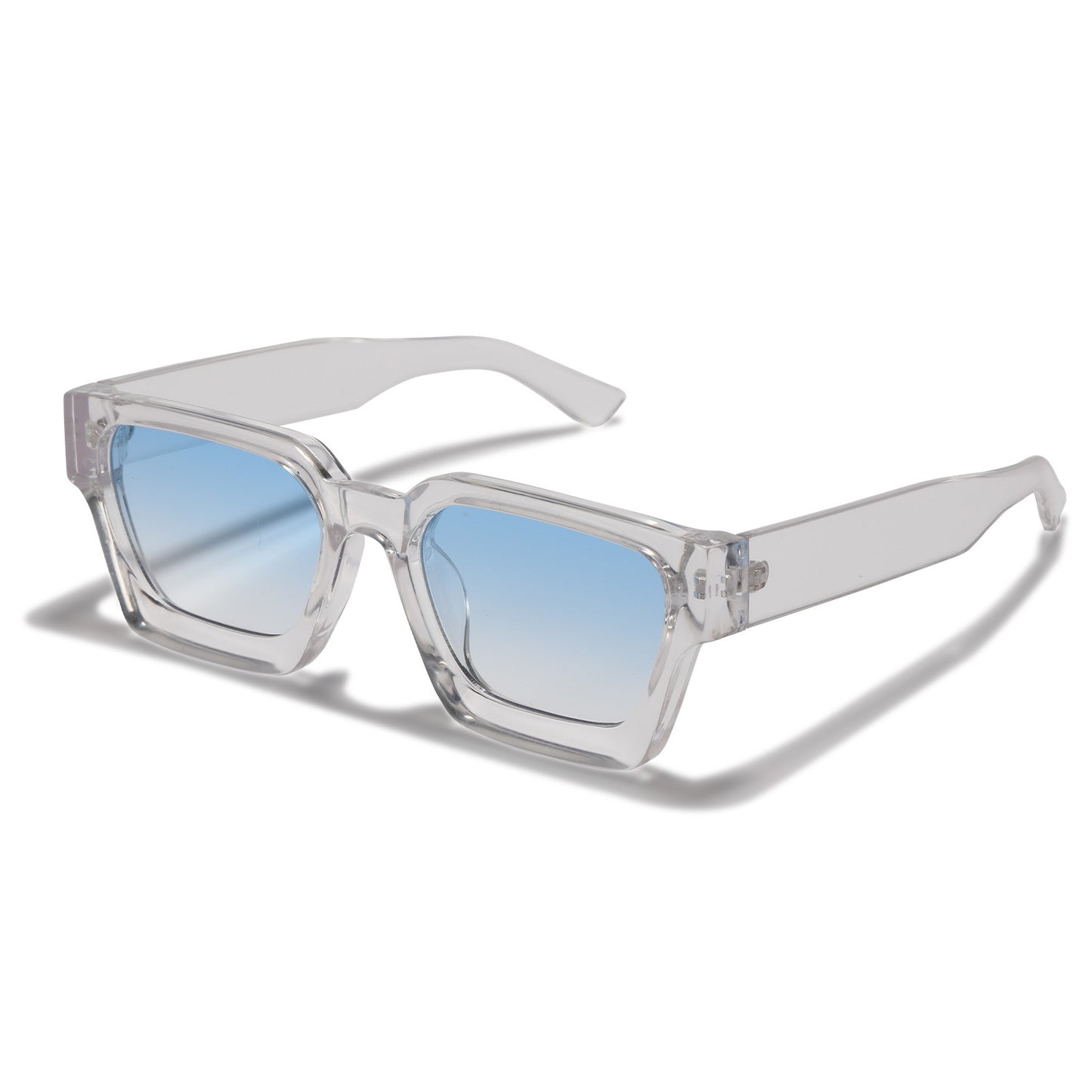 Mens Narrow Rectangular Sunglasses UV400 Protection Metal Frame AC Lens For Sun Outings Stage All Day Comfort Casual