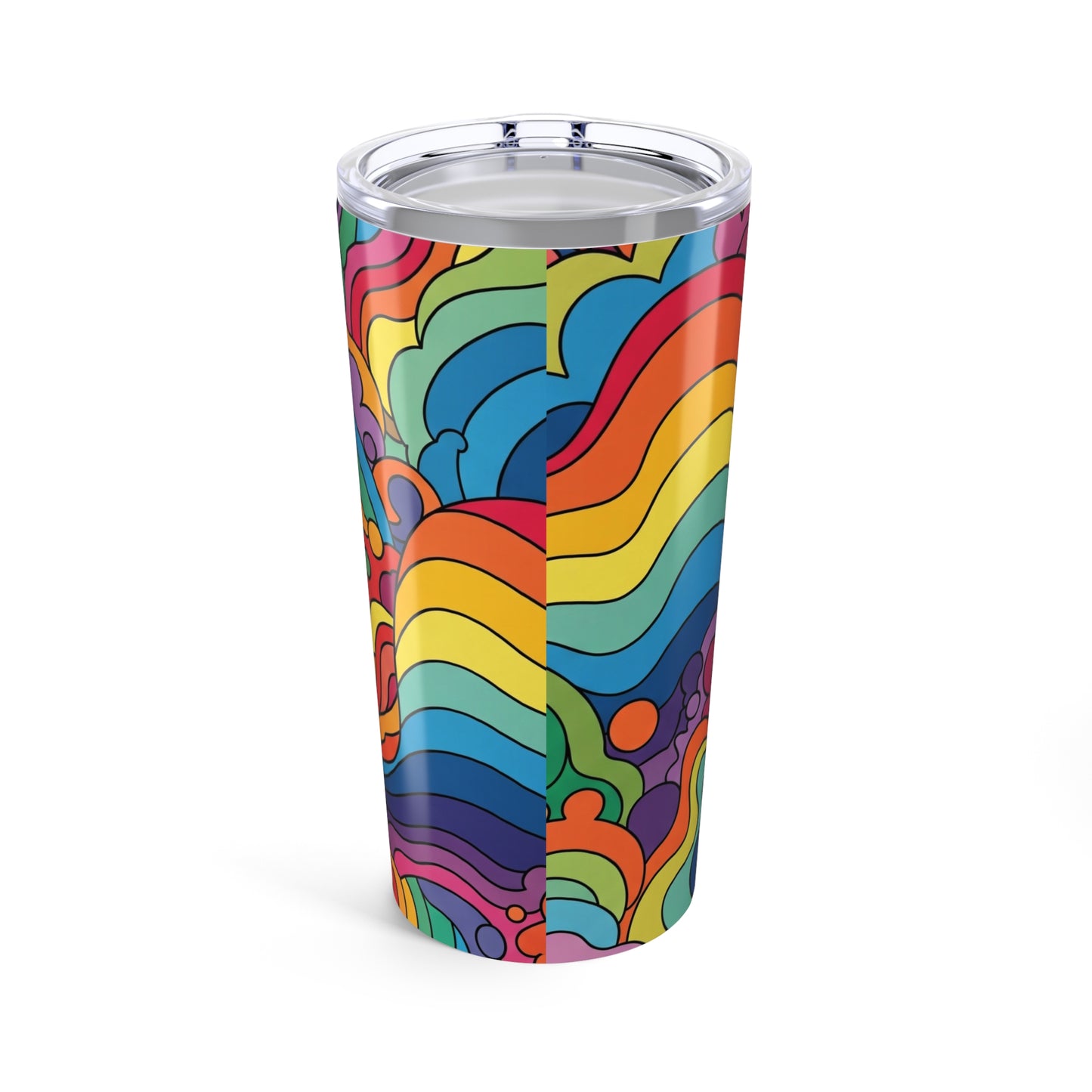 20 Oz Stainless Steel Double Wall Vacuum Insulated Leak Proof Travel Mug With Lid Durable Printed For Hot And Cold