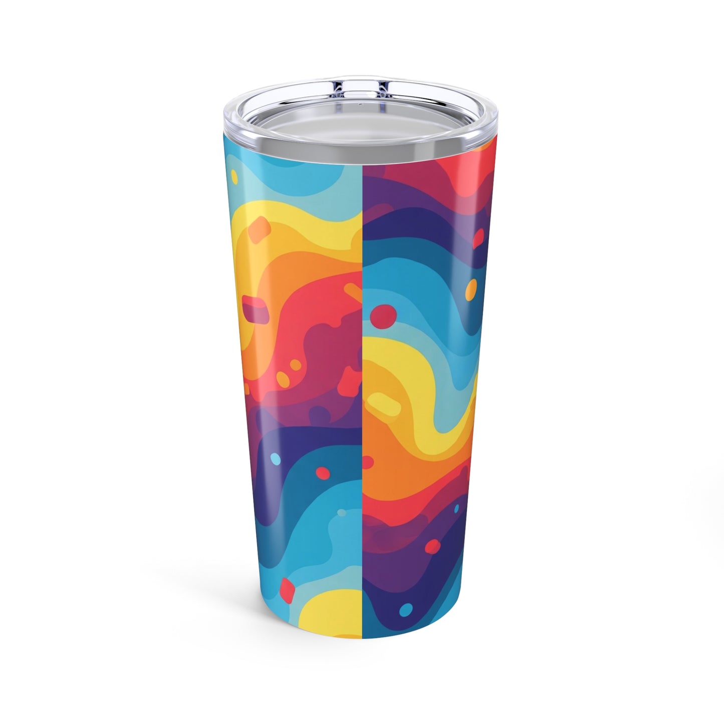 20oz Stainless Steel Printed Tumbler Double Wall Vacuum Insulation Spill Resistant Keeps Drinks Hot Or Cold All Day