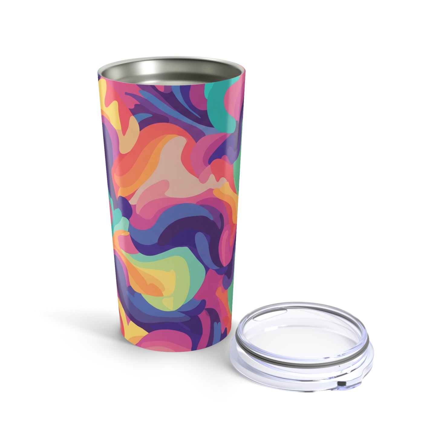 20oz Stainless Steel Tumbler With Double Wall Vacuum Insulation And Leak Proof Design For Hot Or Cold Beverages