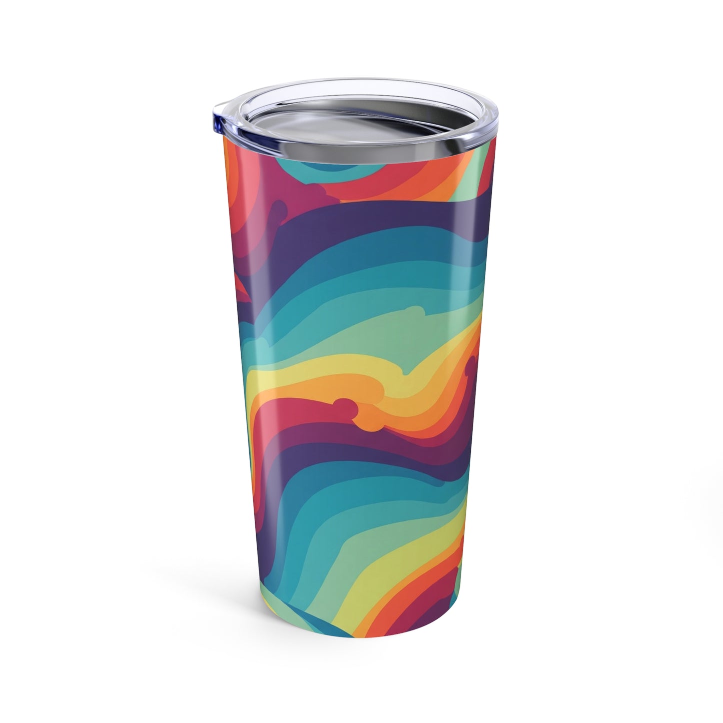 Printed Design 20 Oz Insulated Stainless Steel Travel Mug with Double Wall Construction Keeps Beverages Hot or Cold