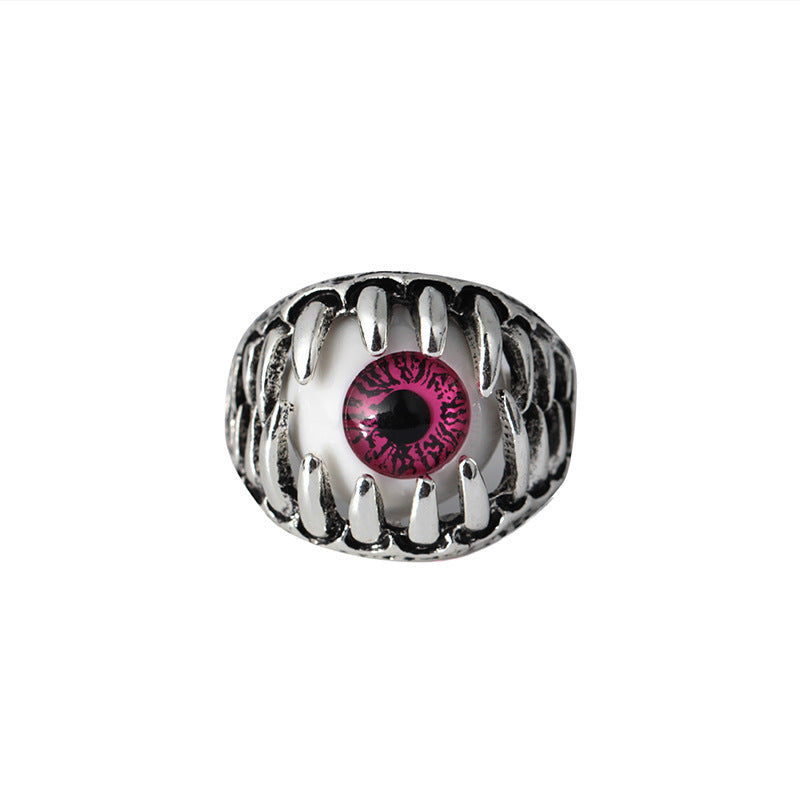 Devil Eye Ring With Distinct Design Fashion Statement Piece Eye Catching Ring Durable Everyday Wear Gift Great Gift Idea