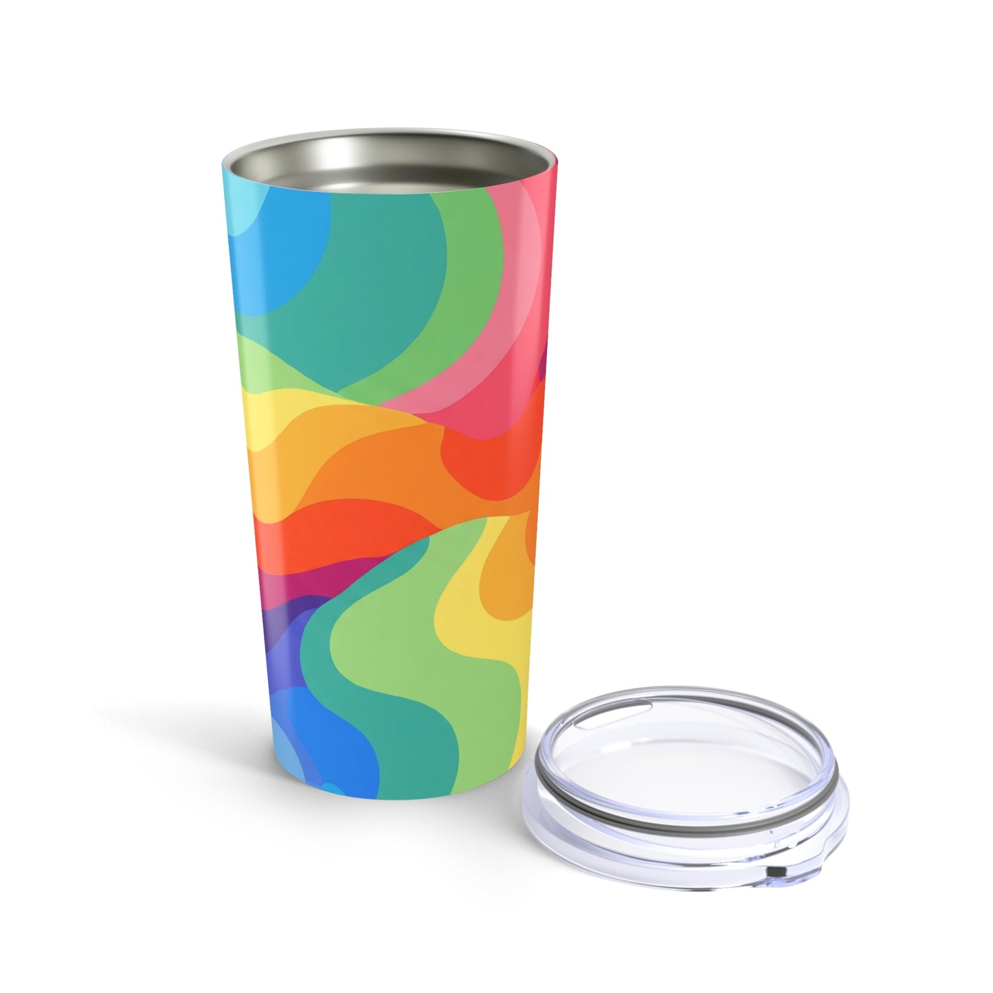 20oz Stainless Steel Printed Tumbler With Double Wall Vacuum Insulation Travel Mug Spill Resistant BPA Free Daily