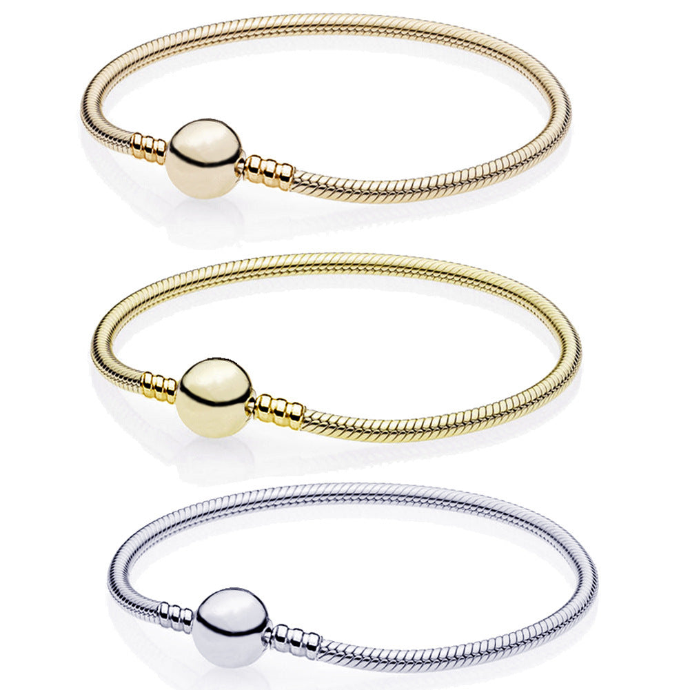 Copper Snake Bone Bracelet Round Design Adds A Unique Look Fashion Bangle Cuff Jewelry For Women And Girls Stylish For Women Look