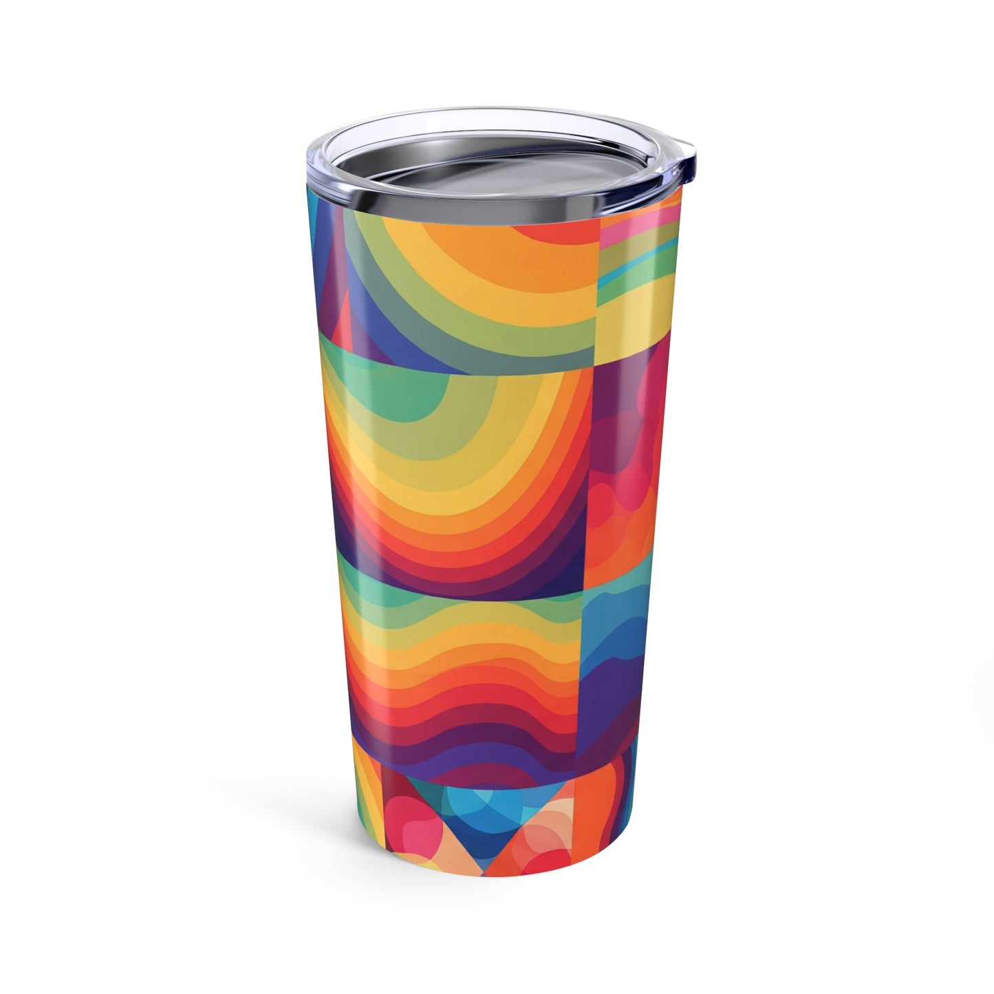 20oz Stainless Steel Printed Tumbler With Double Wall Insulation Spill Resistant BPA Free Coffee Cup For Everyday
