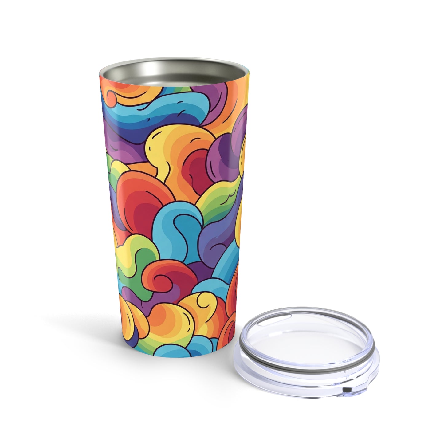 Printed 20oz Stainless Steel Tumbler With Lid For Hot And Cold Drinks Made For Daily Use Durable And Dishwasher