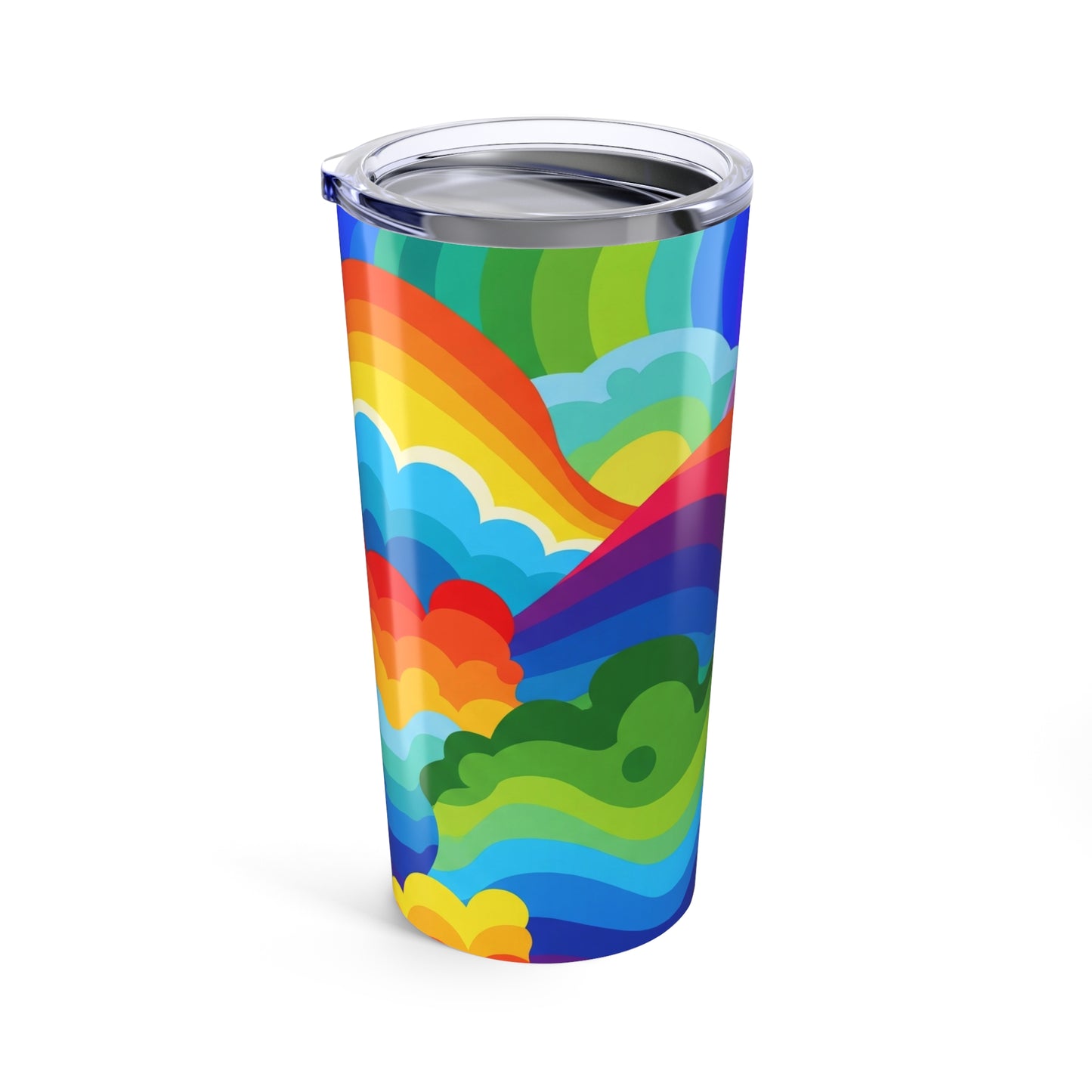 20oz Stainless Steel Tumbler With Double Wall Insulation Spill Resistant Printed Travel Mug Durable Dishwasher Safe
