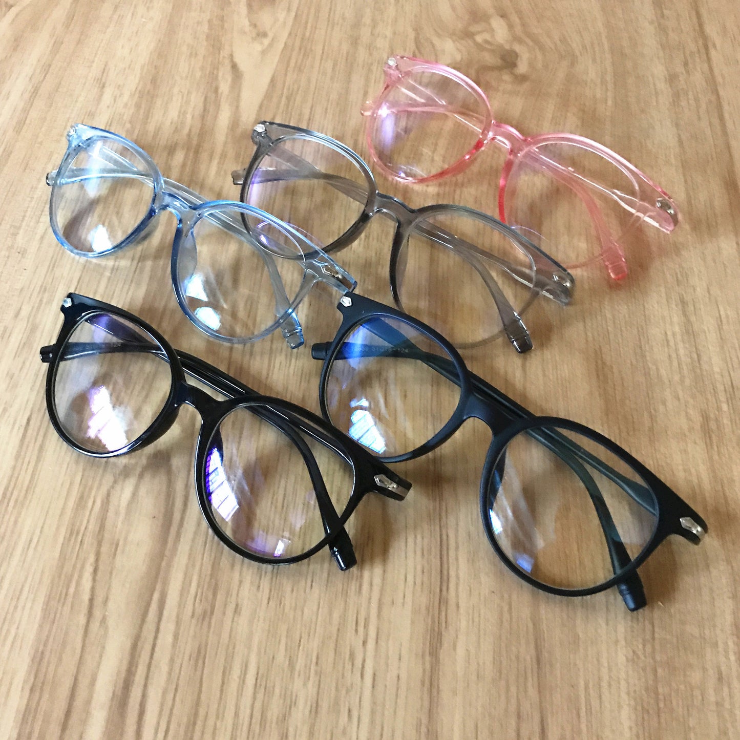 Unisex Anti Blue Light Glasses Vintage Flat Frame Computer Glasses Eye Protection Reduce Eye Strain PC Degrees