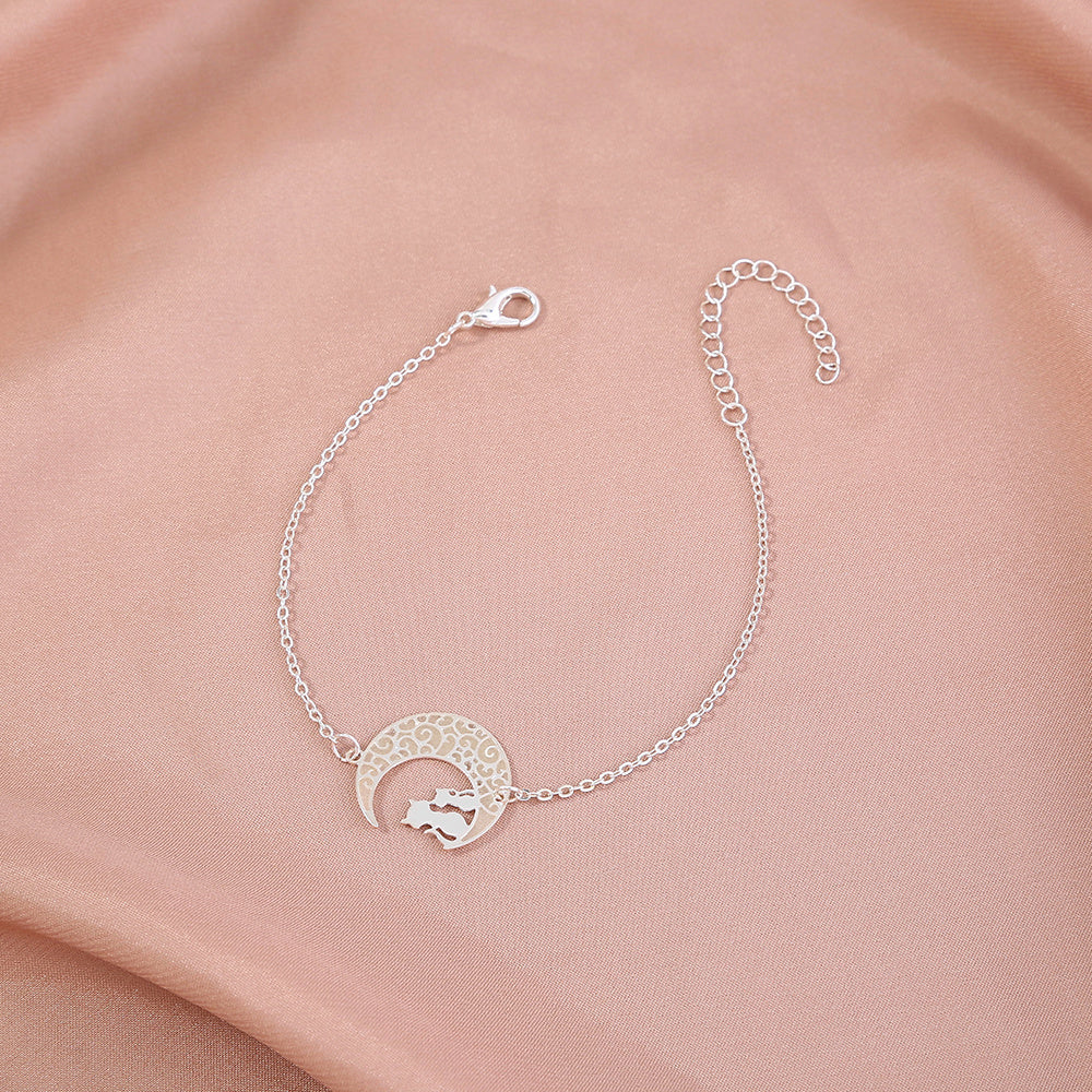 Womens Electroplated Copper Bangle With Sequins European Design Silver Tone Bangle Fashion Jewelry Gift For Her