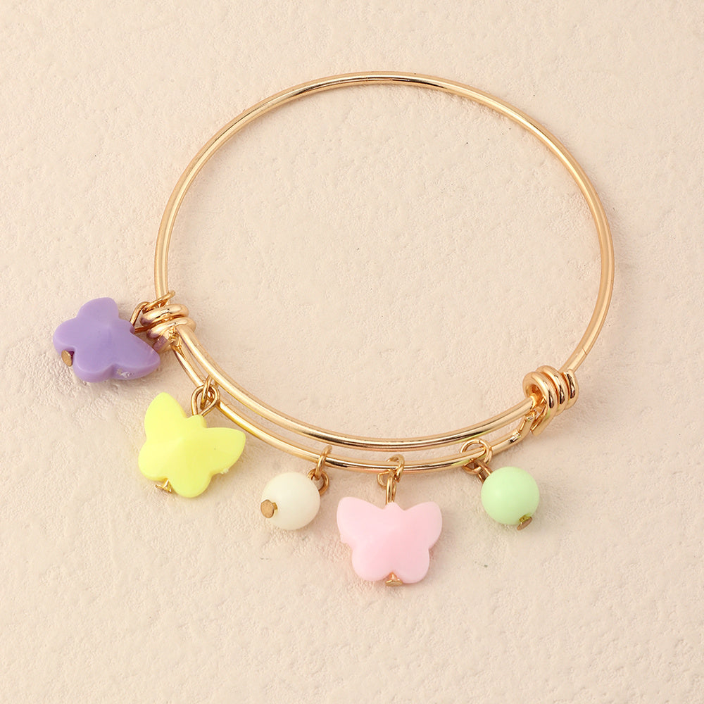 Womens Resin Bracelet Set Irregular Electroplated Metal Design Fashion Bangle And European American Bangle Sets