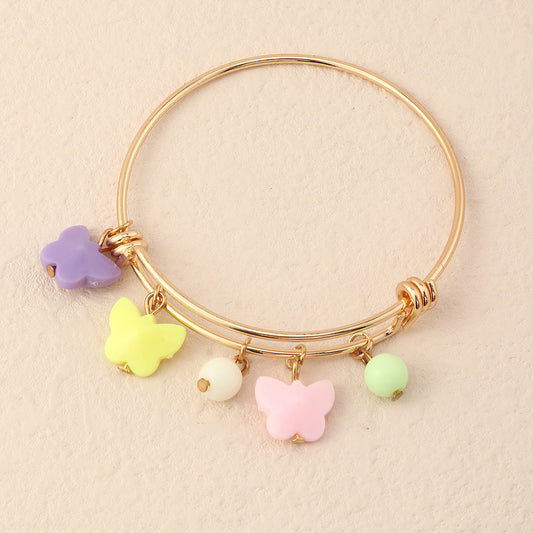 Womens Resin Bracelet Set Irregular Electroplated Metal Design Fashion Bangle And European American Bangle Sets