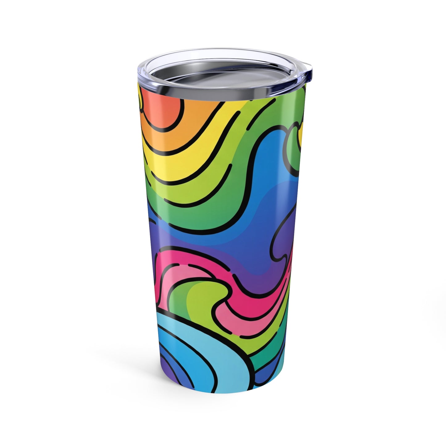 20oz Stainless Steel Tumbler With Double Wall Insulation Spill Resistant Durable Printed Travel Mug Dishwasher Safe