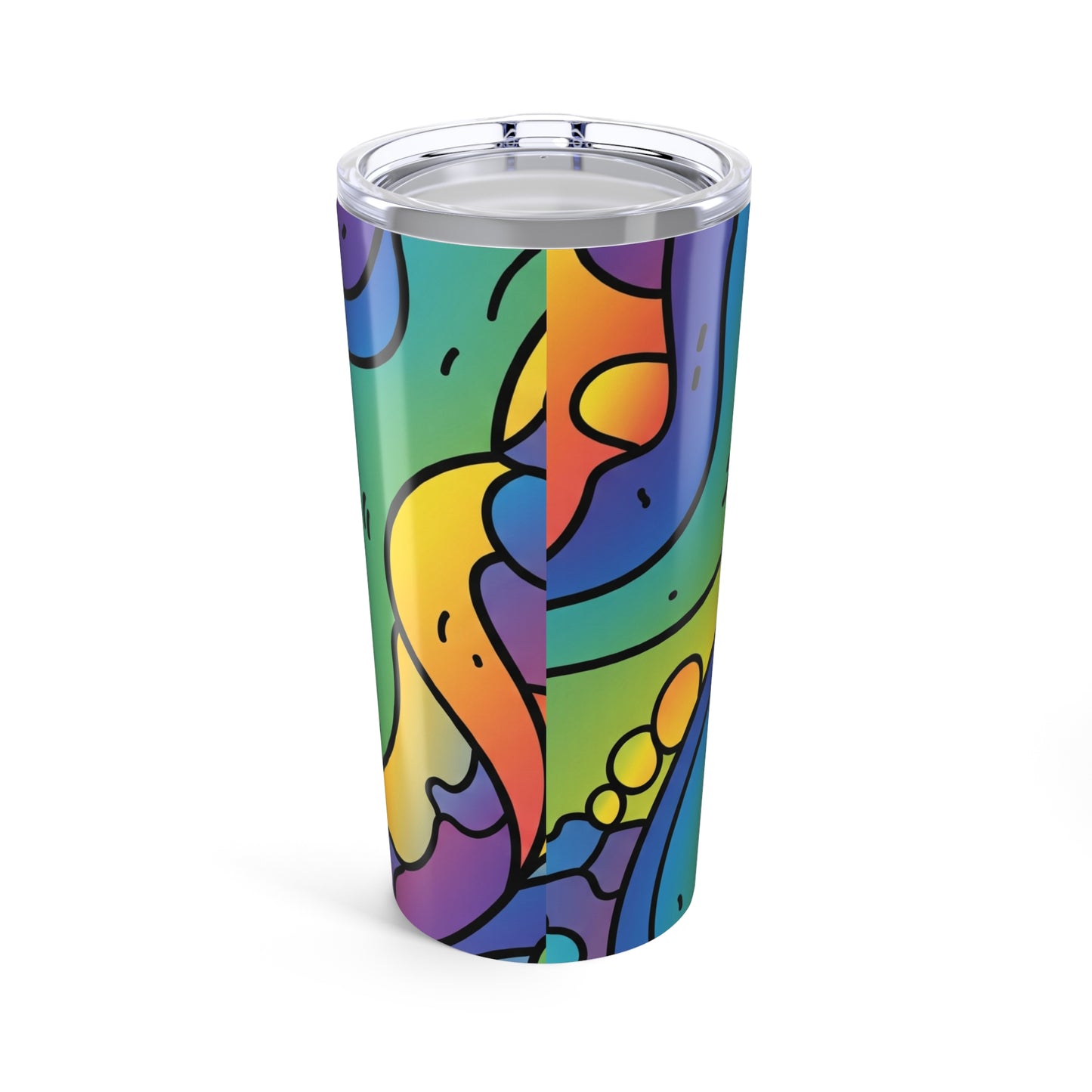 Twenty Ounce Stainless Steel Tumbler With Double Wall Vacuum Insulation Spill Resistant Lid For Hot And Cold