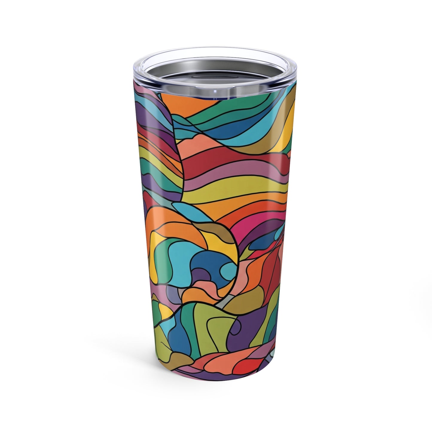 20 Oz Steel Travel Mug With Double Wall Vacuum Insulation Spill Resistant Leak Proof Lid Durable For Hot Or Cold