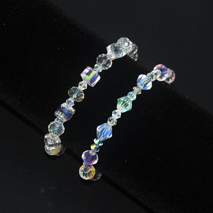 Glass Geometric Bracelet Lightweight Design With Extender Womens Jewelry Gift For Her Special Occasion For You