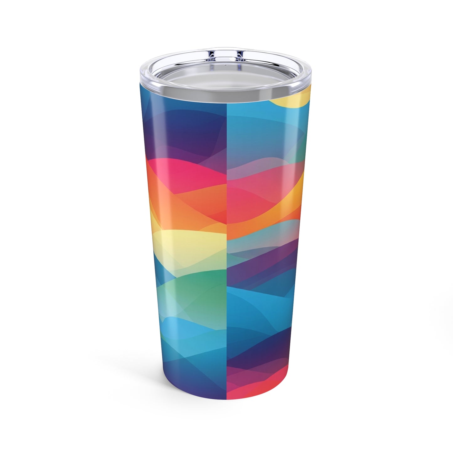 20oz Stainless Steel Tumbler With Printed Design Double Wall Vacuum Insulated Spill Resistant Travel Mug With Lid