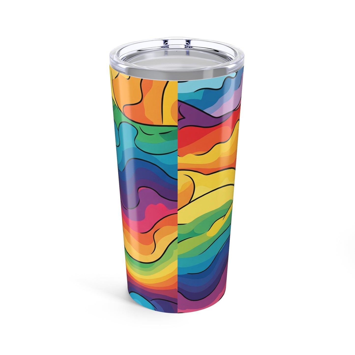 20oz Stainless Steel Tumbler With Double Wall Vacuum Insulation Leak Proof BPA Free Vibrant Print Design For Hot