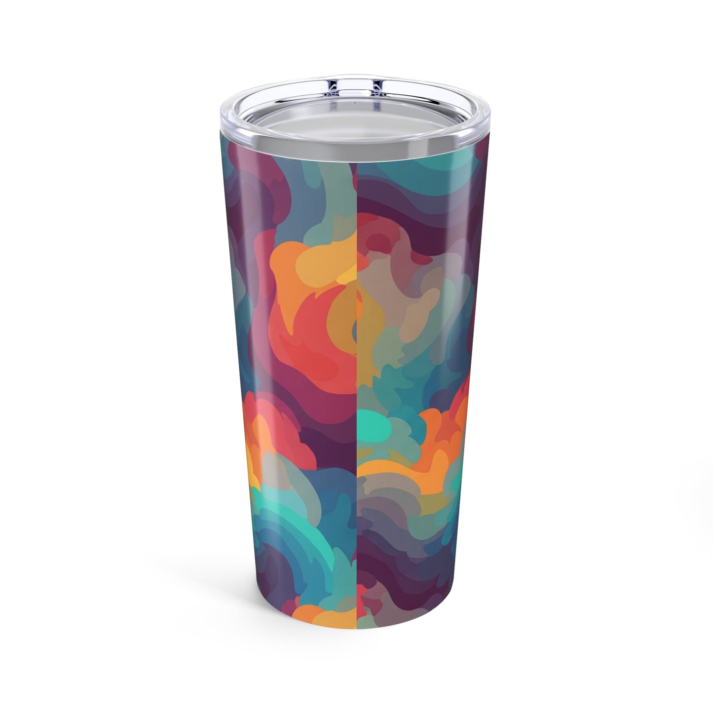 20oz Stainless Steel Tumbler With Printed Design Double Wall Vacuum Insulated Spill Resistant Hot Cold Dishwasher
