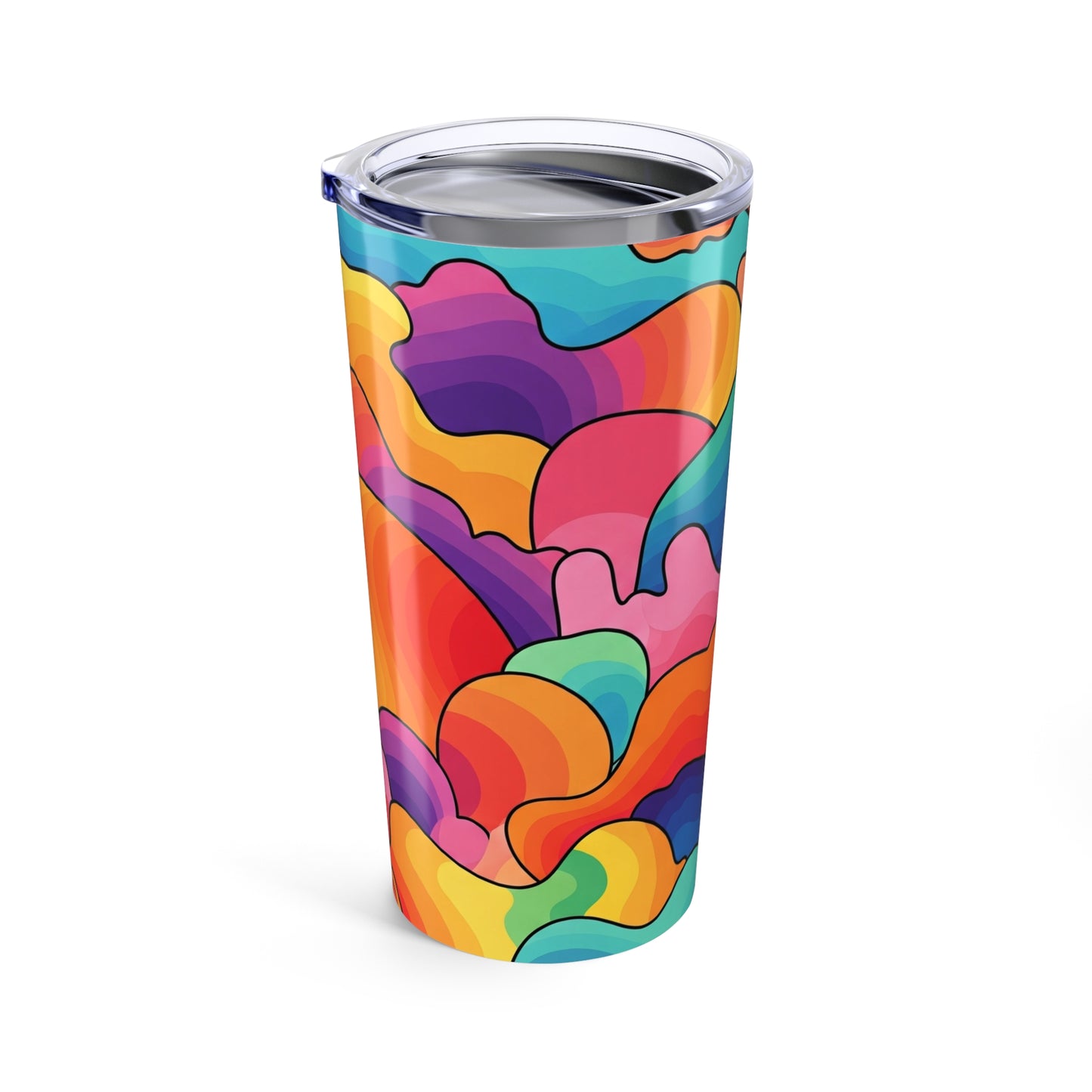 20oz Stainless Steel Tumbler With Double Wall Insulation Keeps Drinks Hot Or Cold Dishwasher Safe Printed Design