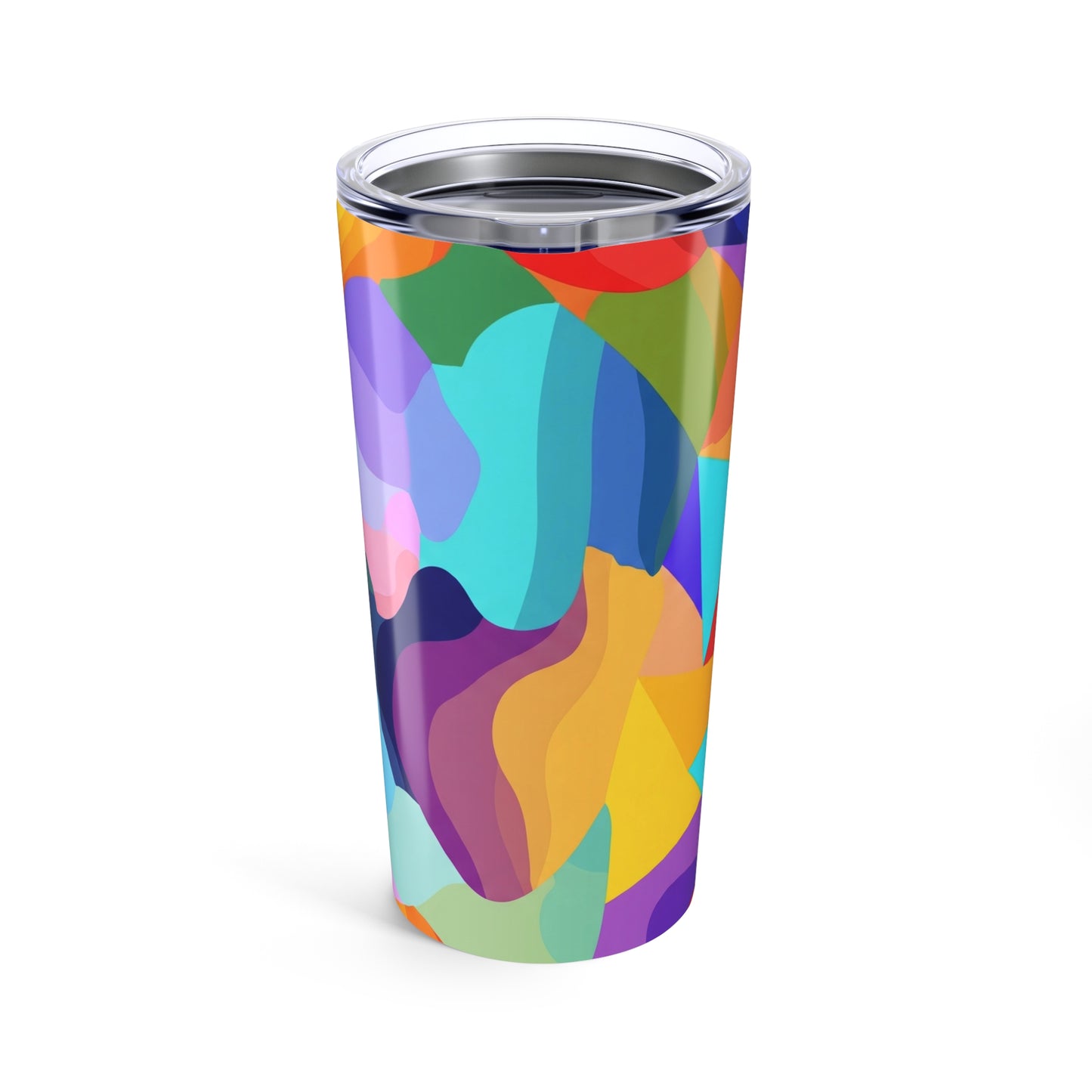 20 Oz Metal Travel Mug With Double Wall Vacuum Insulation Spill Resistant Printed Design For Hot And Cold Drinks