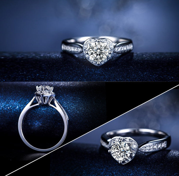 Copper Plated Silver Ring With AAA Zircon Diamond Inlay US Sizes 5 6 7 8 9 Elegant Everyday Wear For Every Day