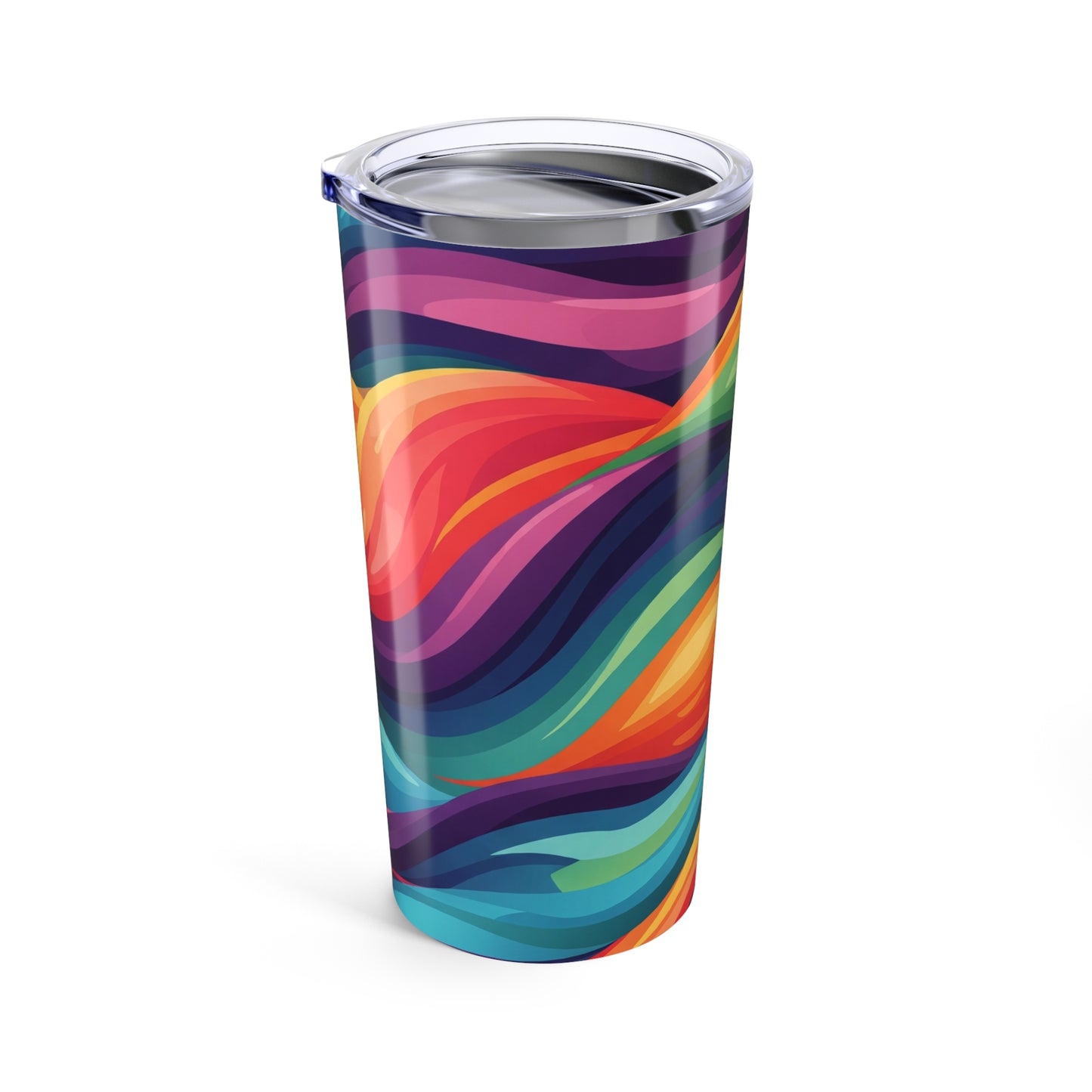 20oz Stainless Steel Tumbler With Double Wall Vacuum Insulation Spill Resistant Travel Mug Featuring Printed Design