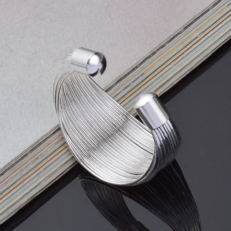 Womens Copper Electroplated Ring Adjustable Opening Ring