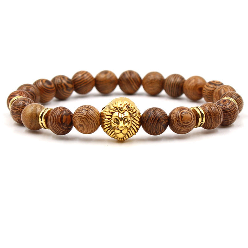 Unisex Natural Geometric Lion Bracelet For Men And Women Packaged Style Natural Type Bracelet Geometric Health