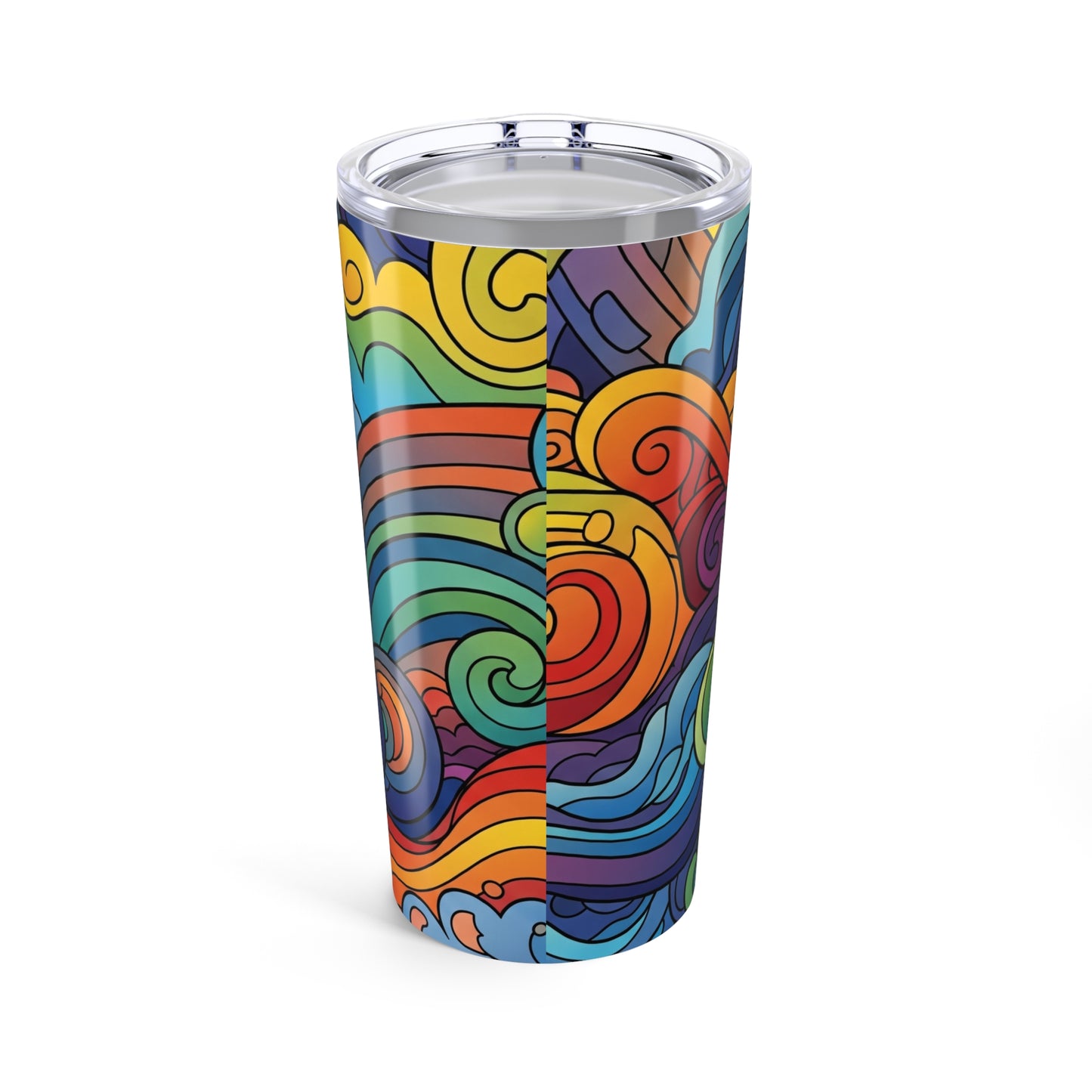 20oz Stainless Steel Tumbler With Double Wall Vacuum Insulation Spill Resistant Printed Coffee Mug Durable Hot Or