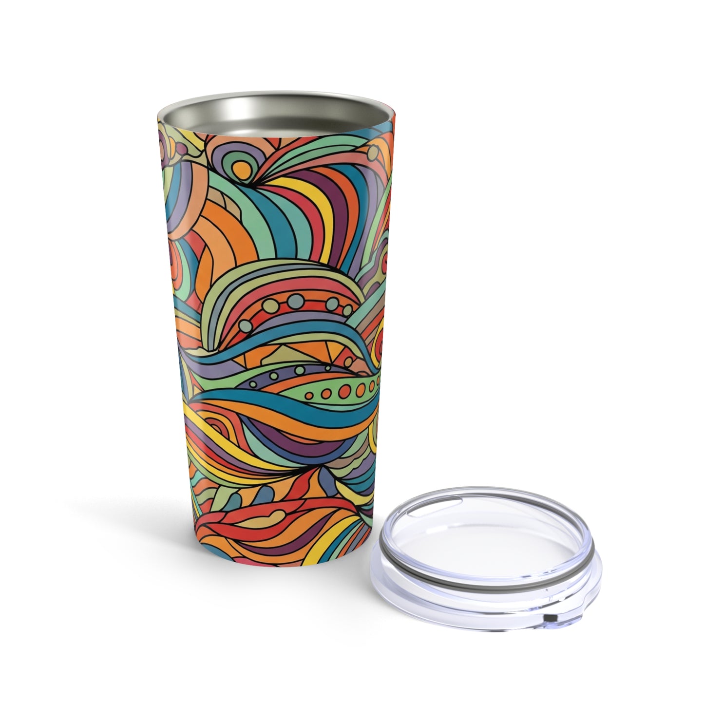 20oz Stainless Steel Tumbler With Double Wall Vacuum Insulation Spill Resistant Thermal Mug For Hot And Cold
