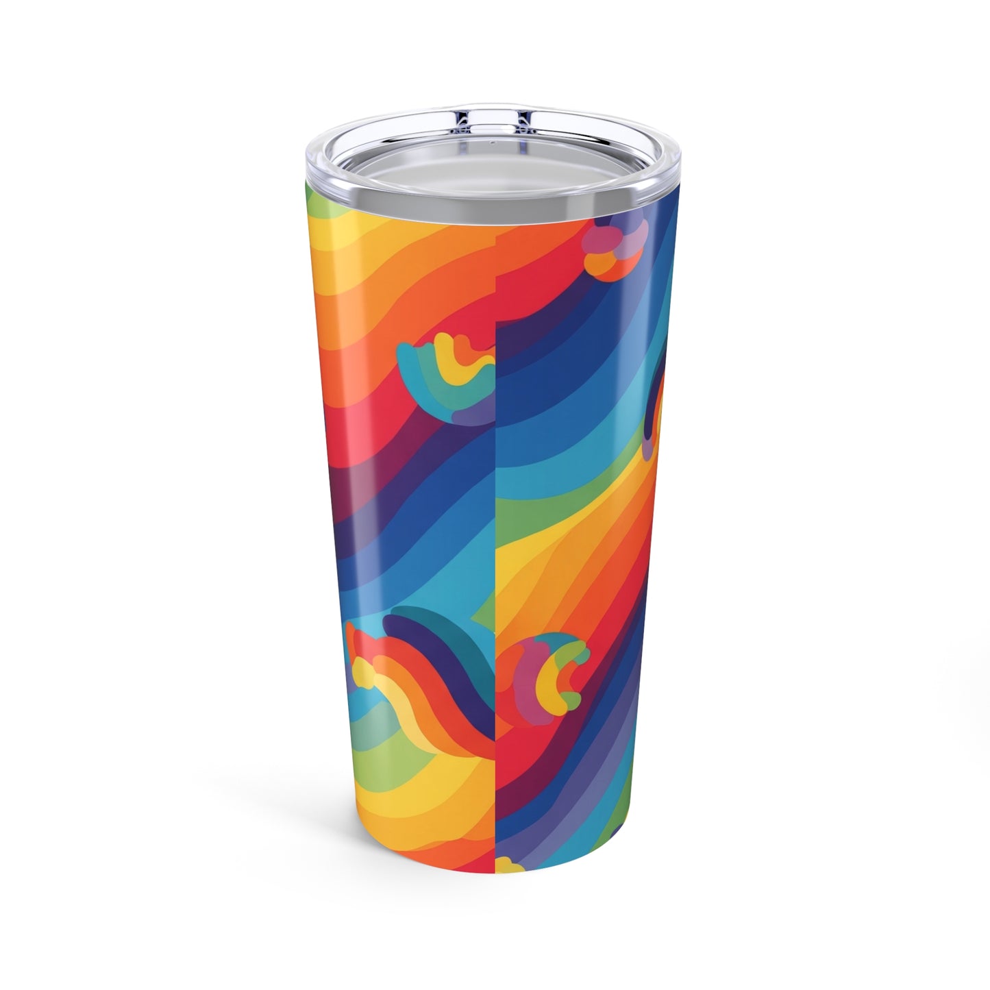 20oz Stainless Steel Tumbler Printed Design Double Wall Insulation Spill Resistant Coffee Cup For Hot Or Cold