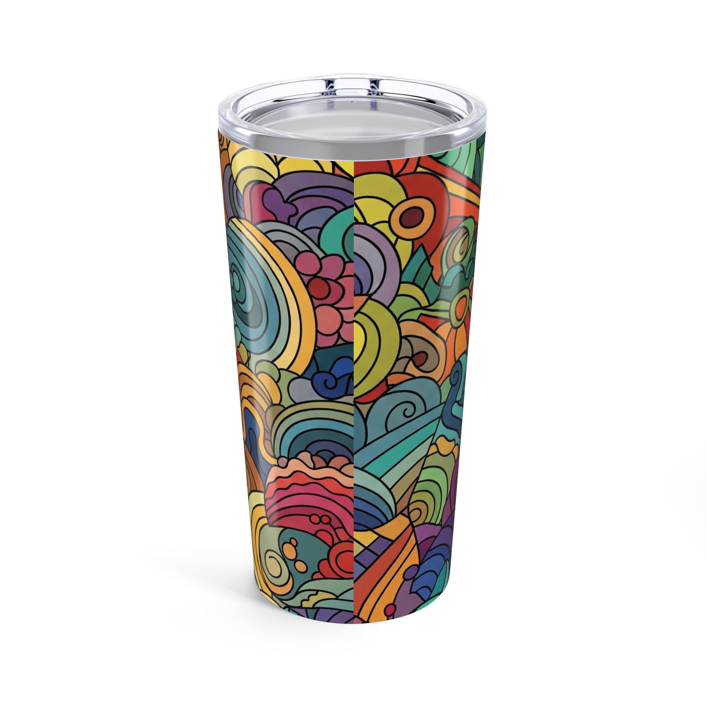 20oz Stainless Steel Tumbler With Unique Printed Artwork Double Wall Vacuum Insulated Spill Resistant Travel Mug